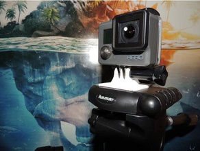 go pro hama star 61 adaptateur de trépied la caméra gopro montage accessoires monture 3d print model - Mito3D