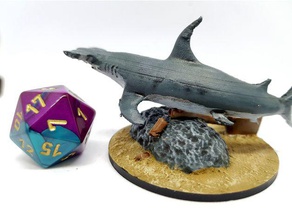 hammerhead shark 28mm tabletop gaming animals dnd dnd miniature miniature 28mm nsfw pathfinder roleplaying rpg