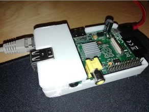 open raspberry pi case electronics 3d print model - Mito3D