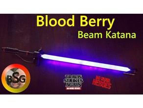 sangue berry beam katana no more heroes, travis colpisce ancora video giochi 3d print model - Mito3D