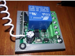 433mhz rf-relais-Halter - Elektronik Fernbedienung pcb mount relais-board 3d print model - Mito3D