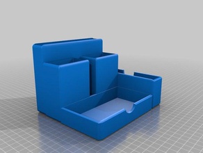 área de trabalho do organizador office organização escritório porta-canetas 3d print model - Mito3D
