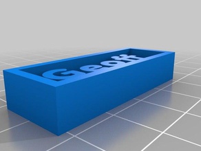 mi proyecto personalizado de la placa identificación generador openscad el aprendizaje 3d print model - Mito3D