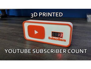 youtube susciber contador diy 3d print model - Mito3D