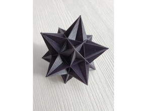 gran icosaedro de matemáticas arte 3d print model - Mito3D