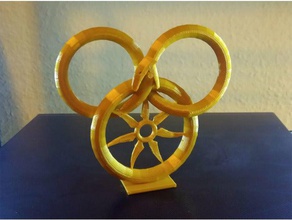 wheel time symbol remix props fantasy robert jordan 3d print model - Mito3D