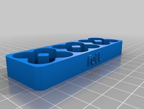 support de pile aa x12 complet les conteneurs personnalisé 3d print model - Mito3D