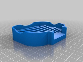 shell piatto di sapone bagno 3d print model - Mito3D