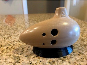 small ocarina stand music time 3d print model - Mito3D