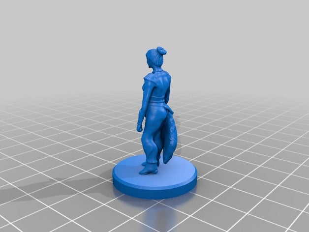 standing sorceress toys games 3D print model - Mito3D