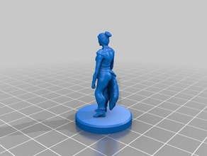 standing sorceress toys games 3d print model - Mito3D