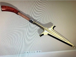 quebrado lança leonidas adereços assassins creed odyssey espada ubisoft jogos de vídeo 3d print model - Mito3D