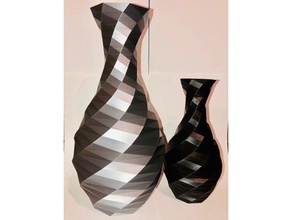 vase multifacettes spirales art flower twisted mode 3d print model - Mito3D