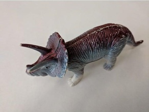 triceratops dinosaur ii animals 3d scan toy 3d print model - Mito3D