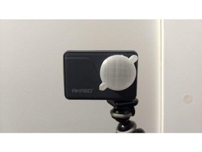 akaso v50 pro de la tapa del lente cámara 3d print model - Mito3D