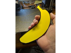 Banane 2d Kunst 3d print model - Mito3D