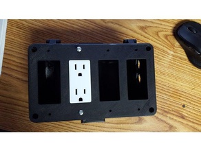 8 us outlet remote relay box electronics 3d print model - Mito3D