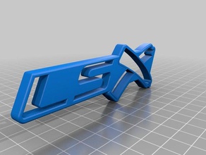 lsx emblema esqueletizada automotivo 3d print model - Mito3D