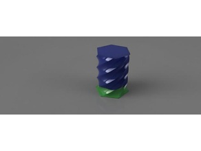 twist zusammen Vasen Dekor 360 creality ender 3 fusion hexagon Stellwerk random 3d print model - Mito3D