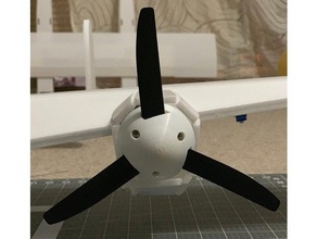 rc 2 3 pales de l'hélice spinner hobby 3d print model - Mito3D