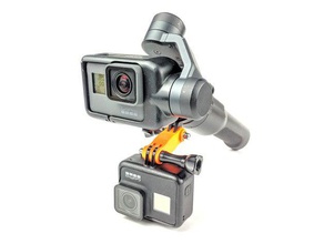 gopro-style double-sided 3 post conenctor parts action cam camera gopro karma mount yi 3d print model - Mito3D