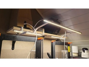 estante de la tira del led titular 3d impresora accesorios hobbyplank lámpara monte 3d print model - Mito3D