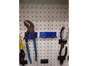 channel lock pegboard mount tools pliers holder 3d print model - Mito3D