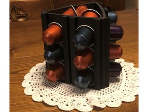 nespresso capsule organizer kitchen dining holder 3d print model - Mito3D