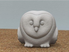 precioso búho los animales 3d print model - Mito3D