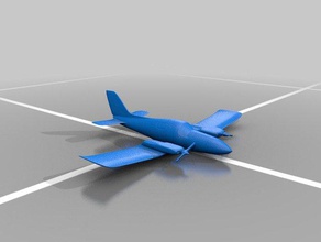 Buche Handwerk baron Fahrzeuge beechcraft Motor Flugzeug propeller 3d print model - Mito3D