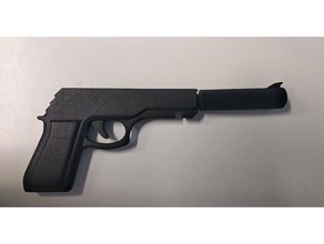 bande de caoutchouc pistolet silencieux mod les jouets jeux 3d print model - Mito3D