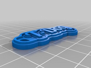 t-dog llaveros personalizado 3d print model - Mito3D