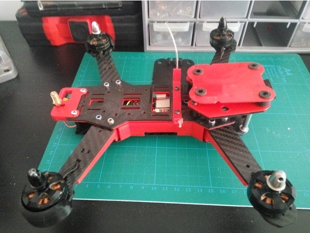 eachine Şahin 250 araba dönüşüm rc araç drone gerçek 3D print model - Mito3D
