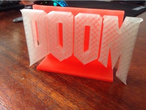 doom-logo Skulpturen 3d print model - Mito3D