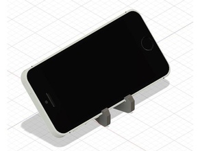 stand iphone se horizontal orientation mobile 3d print model - Mito3D