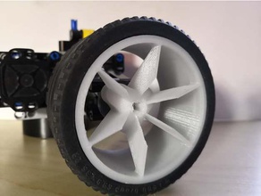 lego concept rone engineering car racing rim technic tire tyre 3d print model - Mito3D