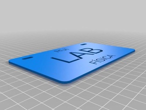 placa identifica&ccedil&atildeo deporte al aire libre personalizado 3d print model - Mito3D