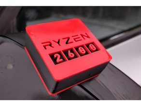 amd cpu box compatible ryzen zen+ zen2 2600x 3700x etc tool holders boxes 3d print model - Mito3D