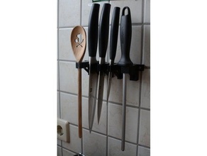 Messer Wandhalterung Küche Essen Messerhalter 3d print model - Mito3D