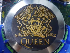 regina crest logo 2d art engeland freddie mercury musica rock xdr4g0nx 3d print model - Mito3D