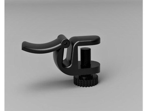 universal de auriculares la percha organización abrazadera mesa gancho soporte para pie 3d print model - Mito3D