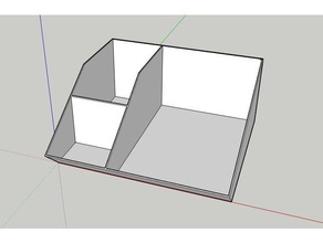 mini tray Schreibtisch-organizer office desktop 3d print model - Mito3D