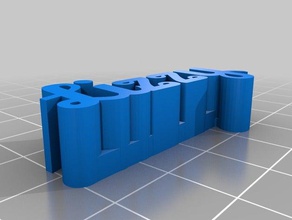 lizzy tag sculture personalizzato 3d print model - Mito3D