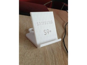 galaxy s9+ stand mobile phone poland s9 plus samsung stable 3d print model - Mito3D