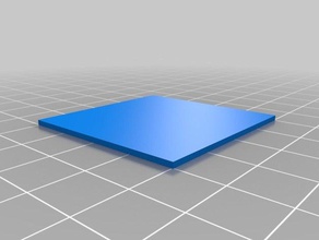 deslocamento teste de 1 milímetro quadrado 3d impressão 3d print model - Mito3D