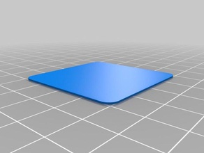 deslocamento teste de 1 milímetro quadrado arredondado 3d impressão 3d print model - Mito3D