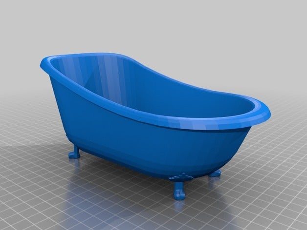 freestanding bath bathroom 3D print model - Mito3D