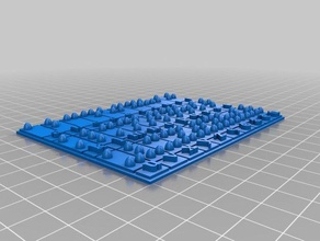 bir braille alfabesi parçası 3d baskı 3d print model - Mito3D
