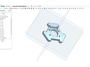 anycubic delta effecteur de remplacement 3d l'imprimante pièces kossel plus onshape 3d print model - Mito3D