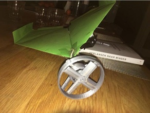 motorisierte paper airplane propeller - Spielzeug Spiel Zubehör fan 3d print model - Mito3D